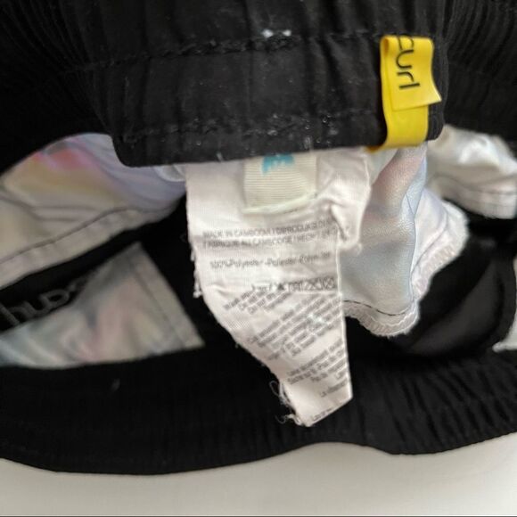 Rip Curl Swim Shorts Black Size M Drawstring Elastic Waist Resortwear Summer - Picture 4 of 9